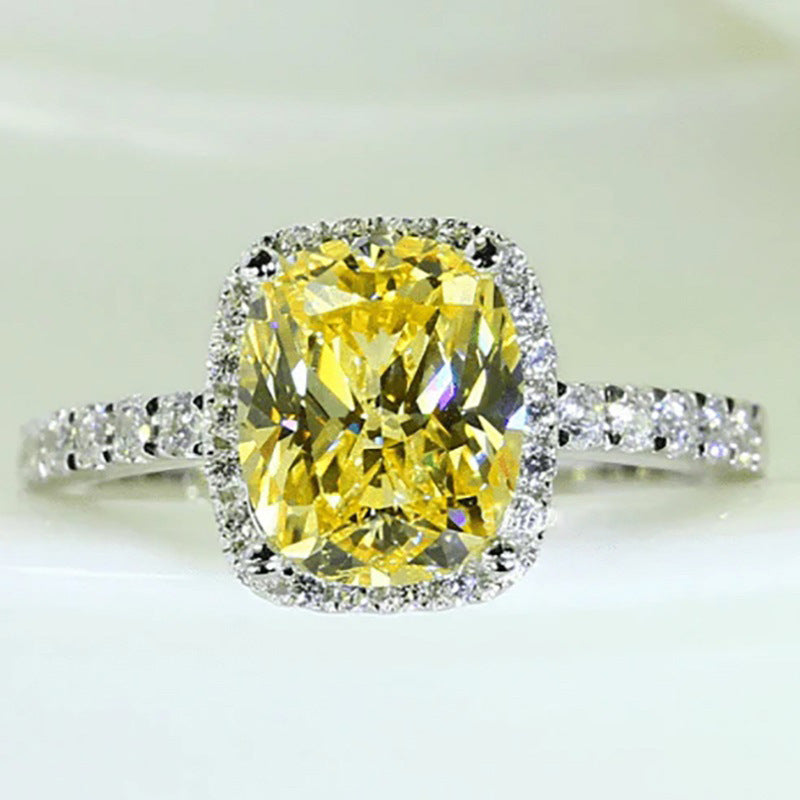 Ricady Jewel Bridal Simulated Diamond Zircon Engagement Ring