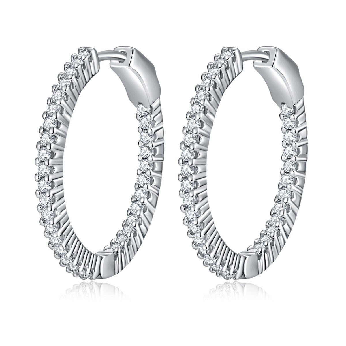 S925 Sterling Silver Moissanite Studs - Minimalist & Luxe Multiple Sizes Earrings