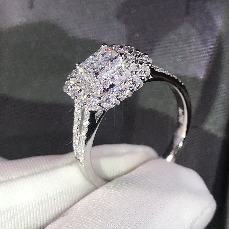 Ricady Jewel Women's Classic Micro-pavé Zircon Wedding Ring, Wish Bestseller Bridal Band