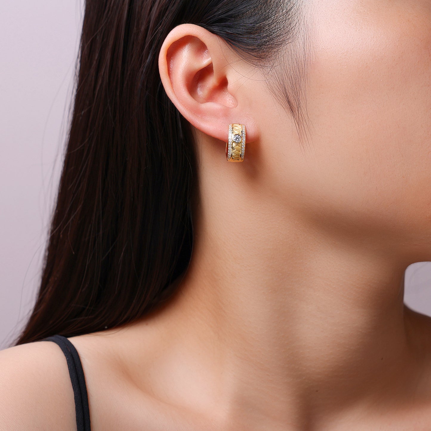 Minimalist S925 Sterling Silver Earrings with Moissanite - Luxury Ins Style