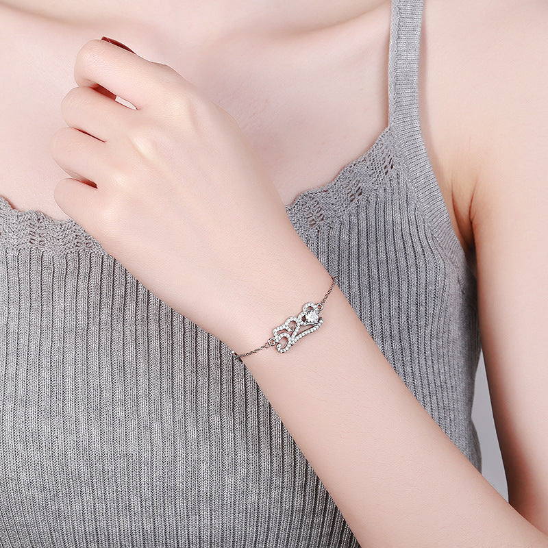 Heartbeat Love Bracelet for Women - Valentine's Day & Anniversary Dainty Collarbone Chain Jewelry