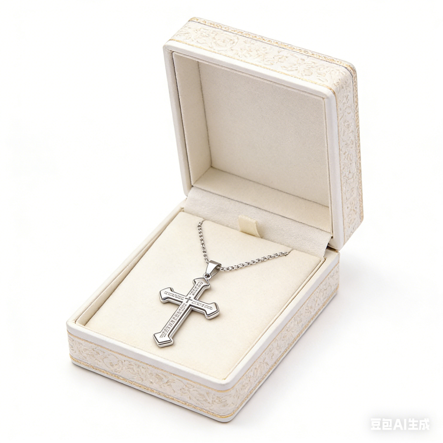 Geometric Linear Pendant Necklace with Snake Chain - Titanium Steel
