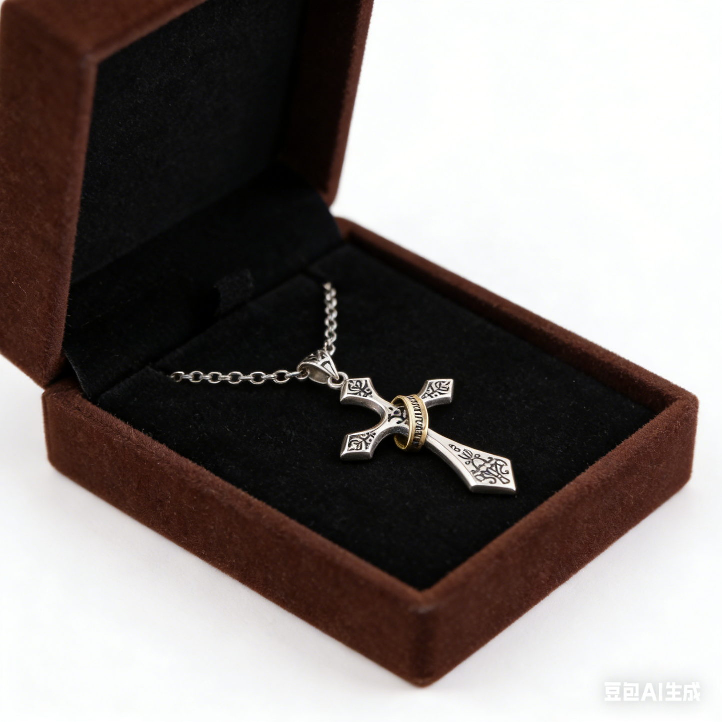 Vintage Cross Pendant in Copper - Multiple Chain Options