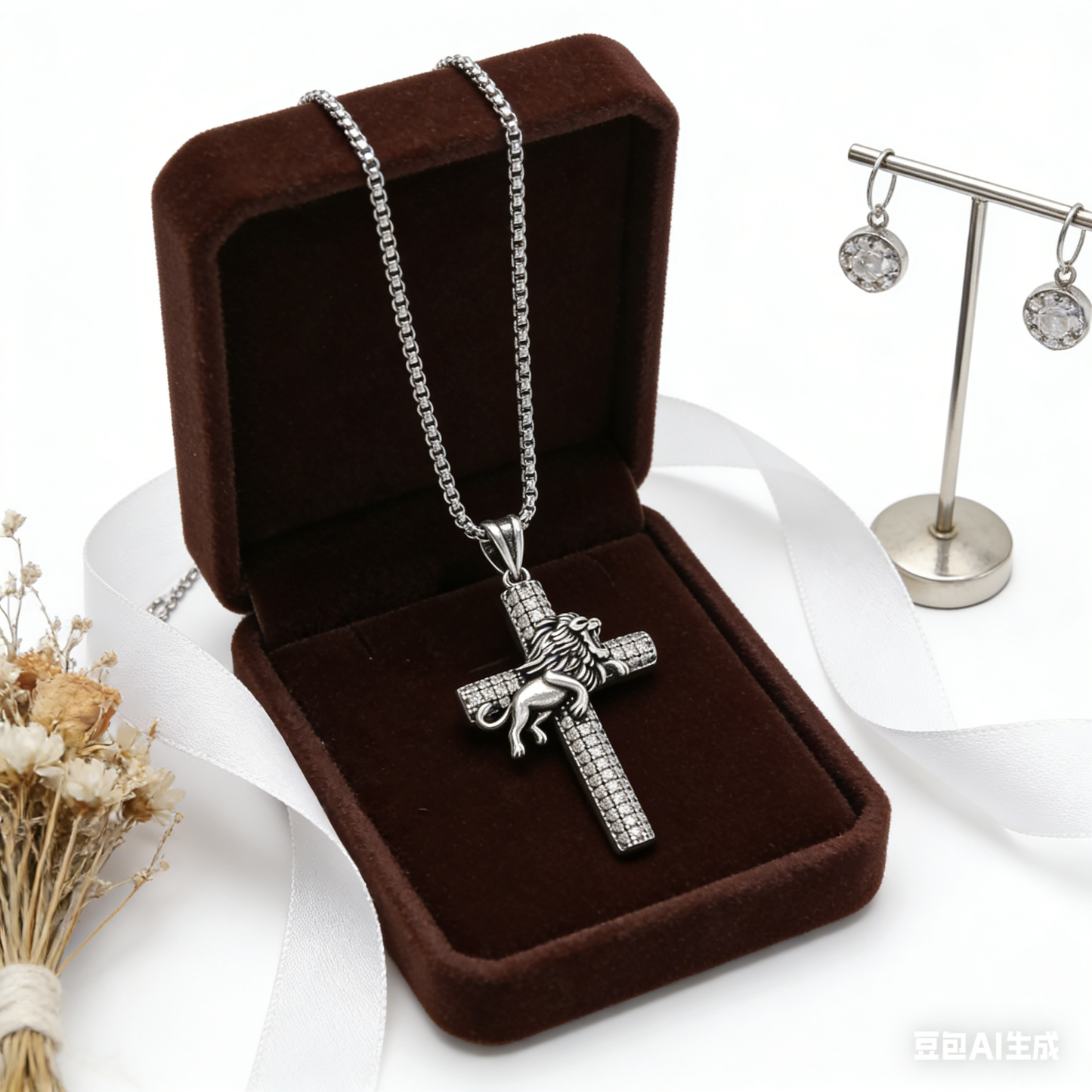Black Lion Pendant Necklace - Bold Unisex Design