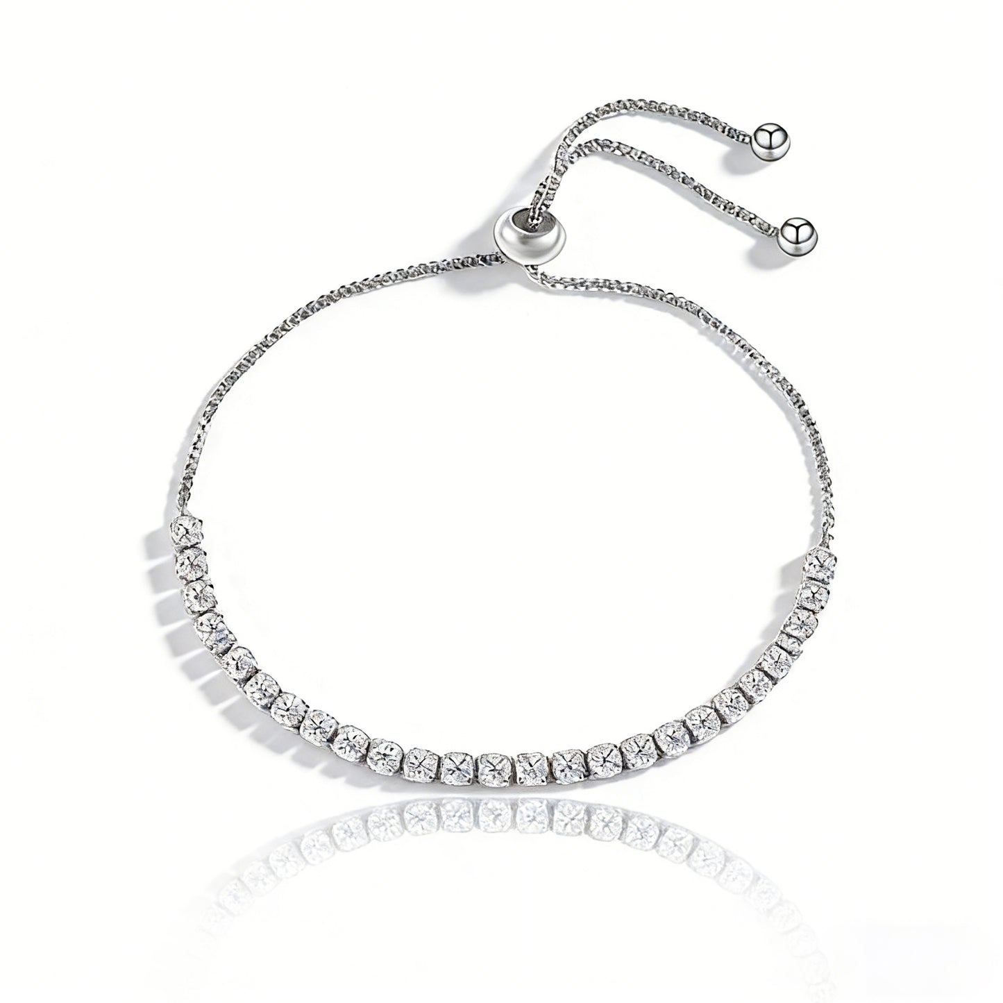 Geometric U-Bar Chain Bracelet in Sterling Silver for Women — Everyday Modern