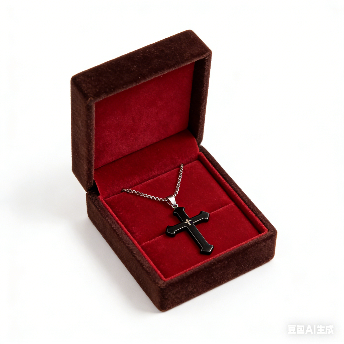 Geometric Linear Pendant Necklace with Snake Chain - Titanium Steel