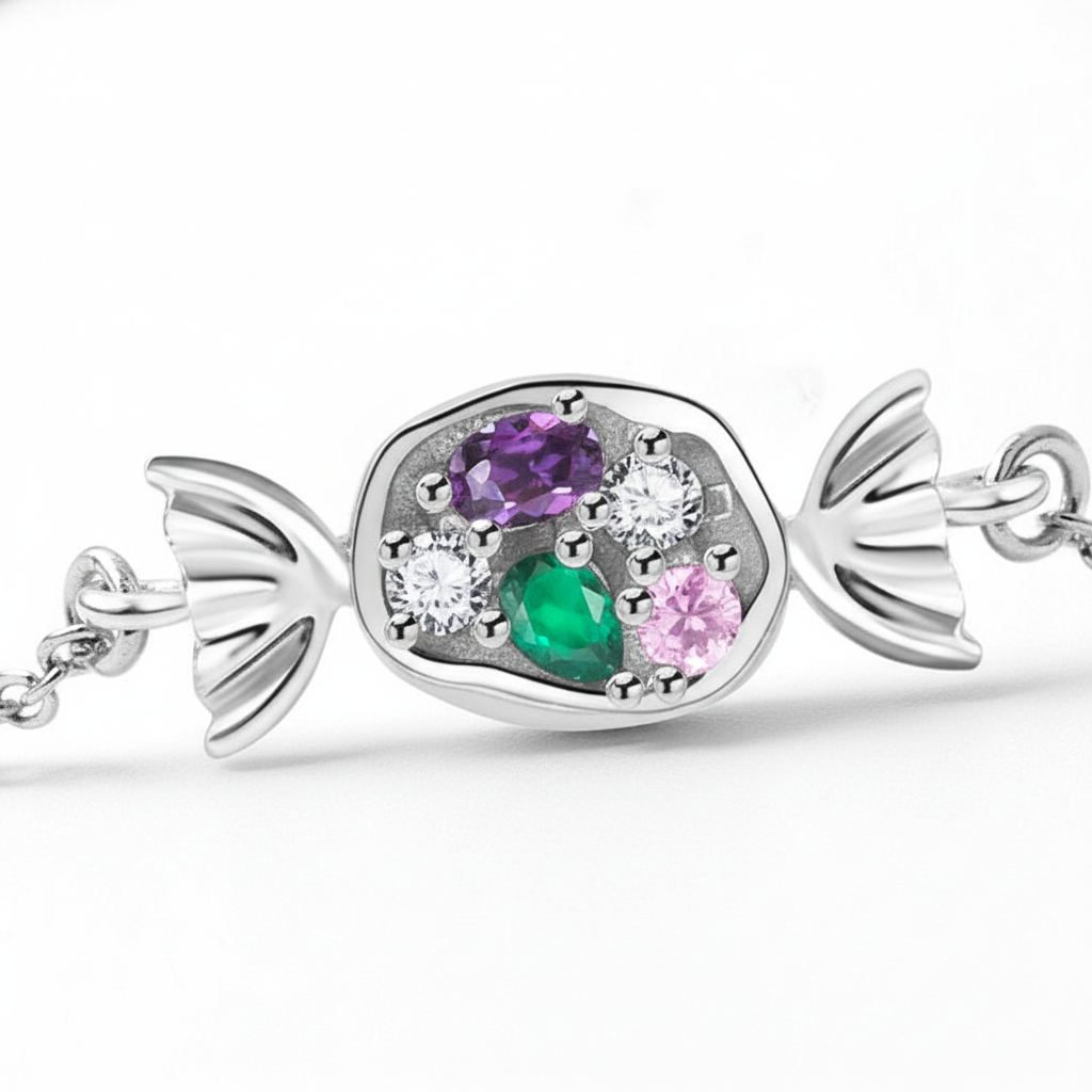 彩色宝石细节特写