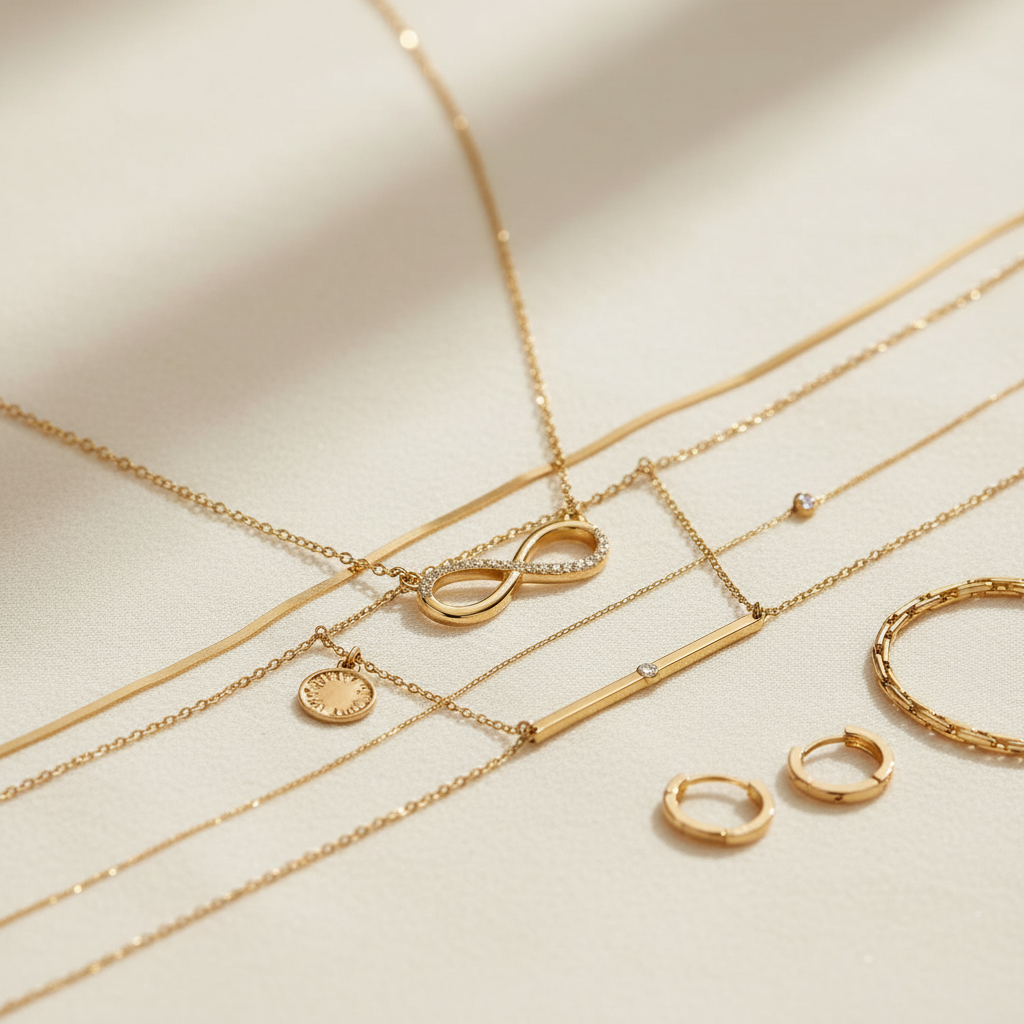 无限符号项链-叠戴搭配