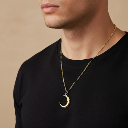 男生佩戴模特图