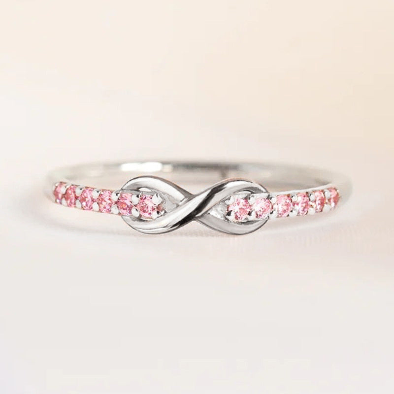 Ricady Jewel Dainty Bow Ring - Minimalist Infinity Design for Women