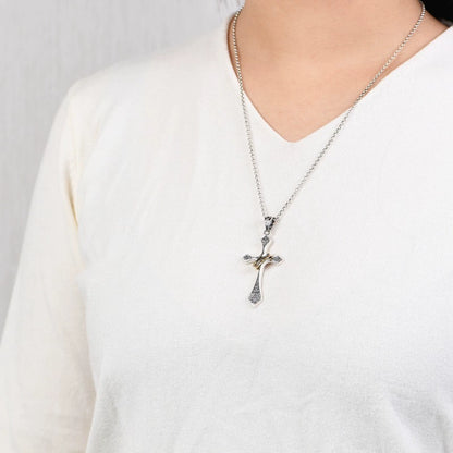 Vintage Cross Pendant in Copper - Multiple Chain Options