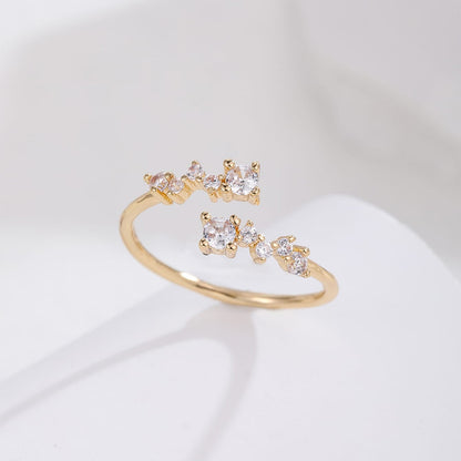 Luxury Zircon Pave Ring - Women's Minimalist Fashion Statement Jewelry