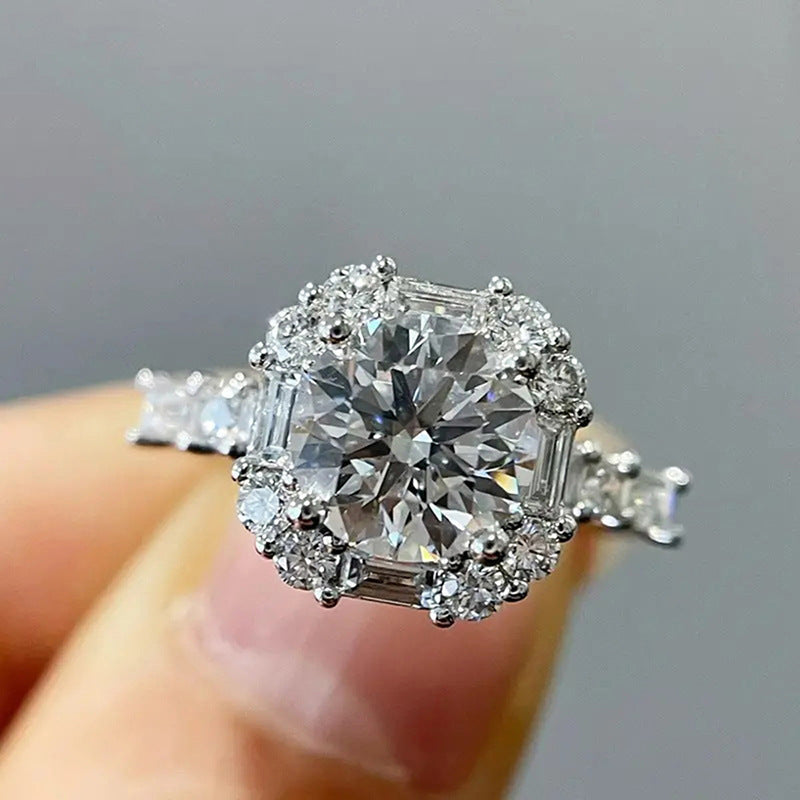 Ricady Jewel Dainty Pavé Zircon Ring - Fairycore Ins Style Luxury