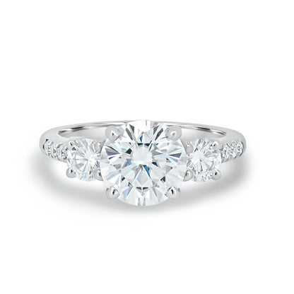 Teardrop Heart Engagement Ring, Luxury Micro-pavé Zircon Proposal Ring for Brides