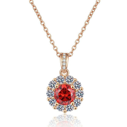 Sparkling Galaxy Champagne Gold 4-Piece Jewelry Set (Ring, Earrings, Necklace, Bracelet)