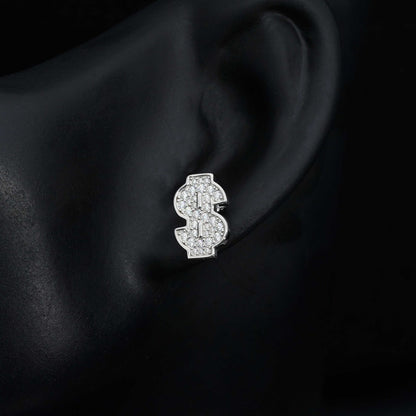S925 Silver Earrings with VVS Moissanite - Unisex Statement Jewelry