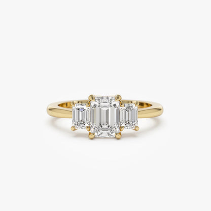 Ricady Jewel – Elegant Faceted Cubic Zirconia Promise Ring for Women, Minimalist Sparkle Engagement Band