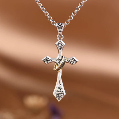 Vintage Cross Pendant in Copper - Multiple Chain Options