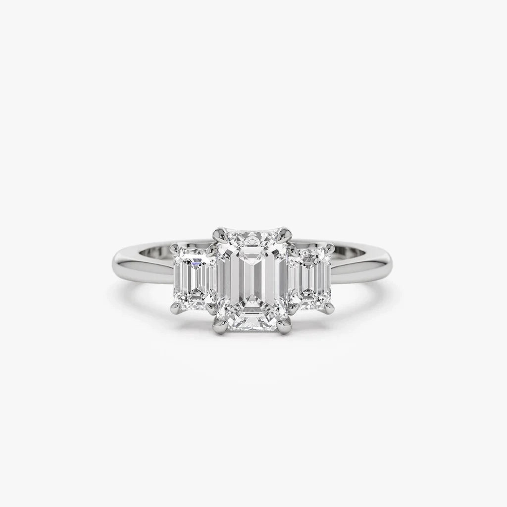 Ricady Jewel – Elegant Faceted Cubic Zirconia Promise Ring for Women, Minimalist Sparkle Engagement Band