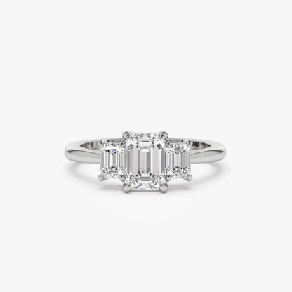 Ricady Jewel – Elegant Faceted Cubic Zirconia Promise Ring for Women, Minimalist Sparkle Engagement Band