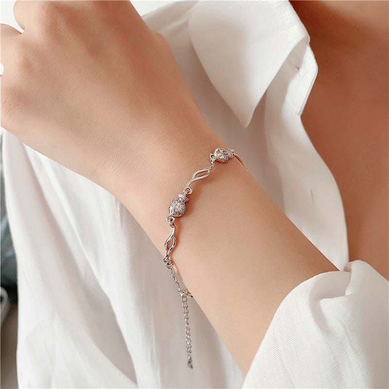 Fish Chain Bracelet in Sterling Silver for Women — Everyday Flow