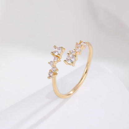 Luxury Zircon Pave Ring - Women's Minimalist Fashion Statement Jewelry