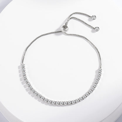 Geometric U-Bar Chain Bracelet in Sterling Silver for Women — Everyday Modern