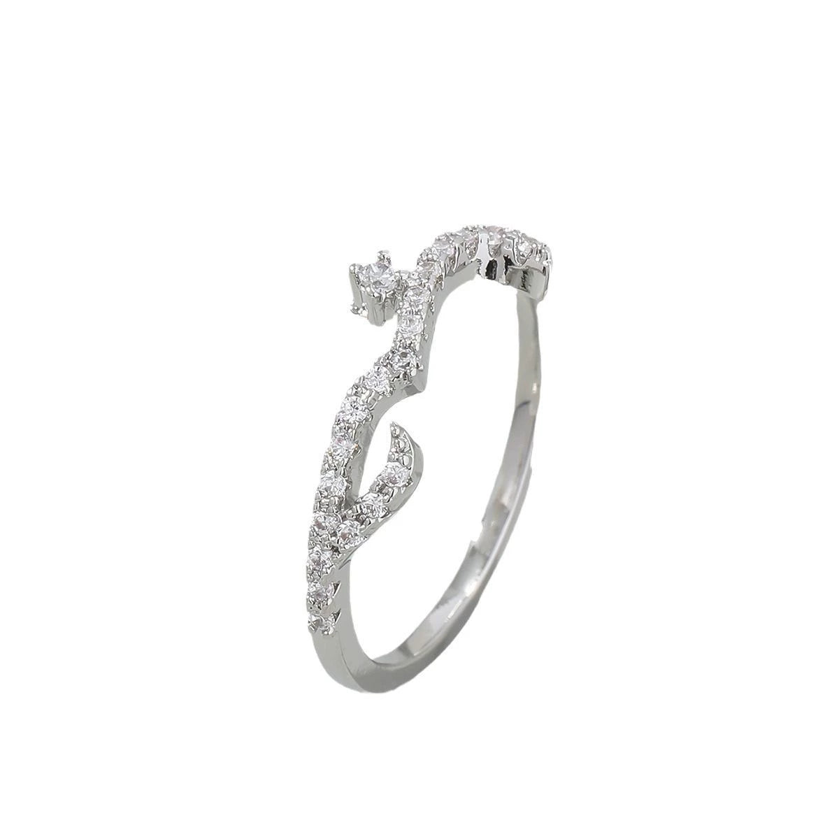 Ricady Jewel Arabic Love Message Pavé Zircon Ring for Women