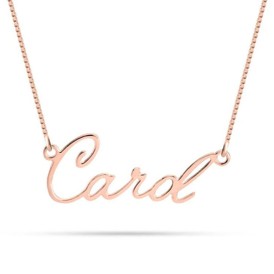 Layering Chain Necklace in 925 Sterling Silver - Customizable Name Letter Necklace