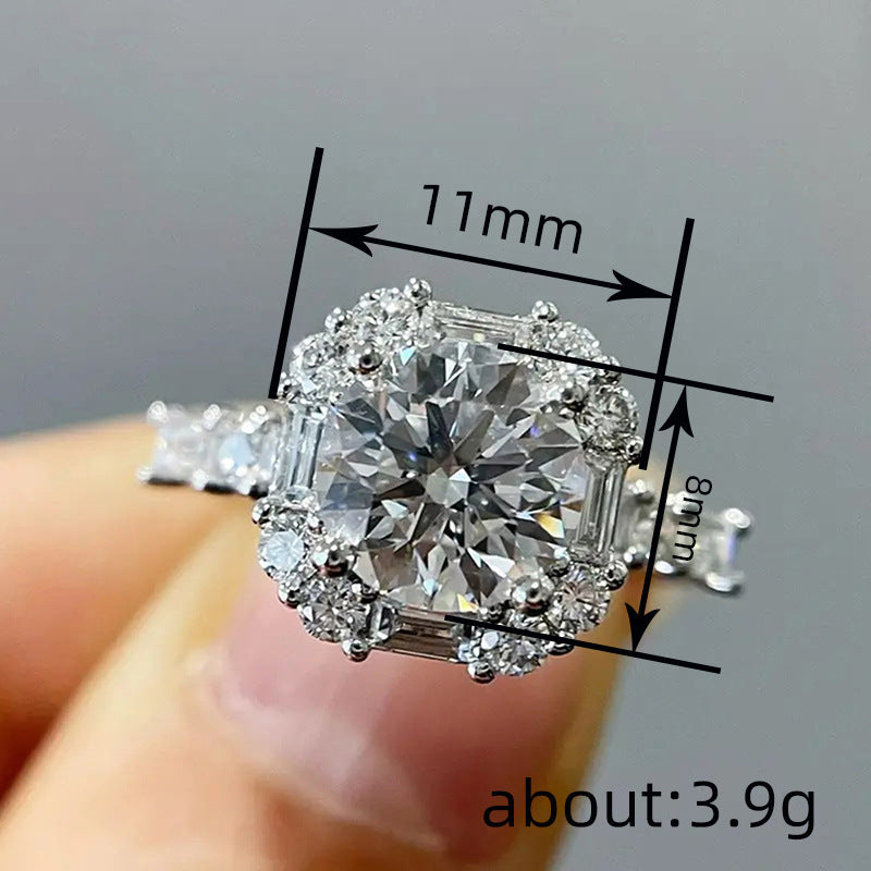 Ricady Jewel Dainty Pavé Zircon Ring - Fairycore Ins Style Luxury