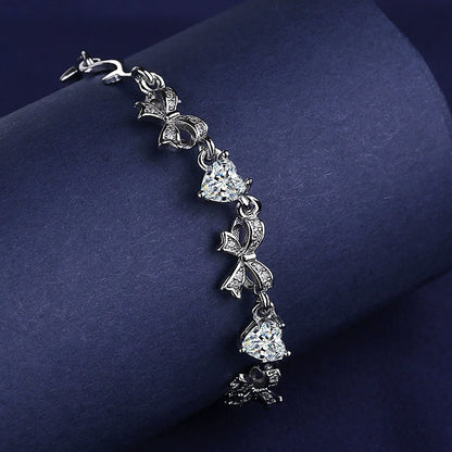 Bow Vine Chain Bracelet in Sterling Silver for Women — Everyday Sweet
