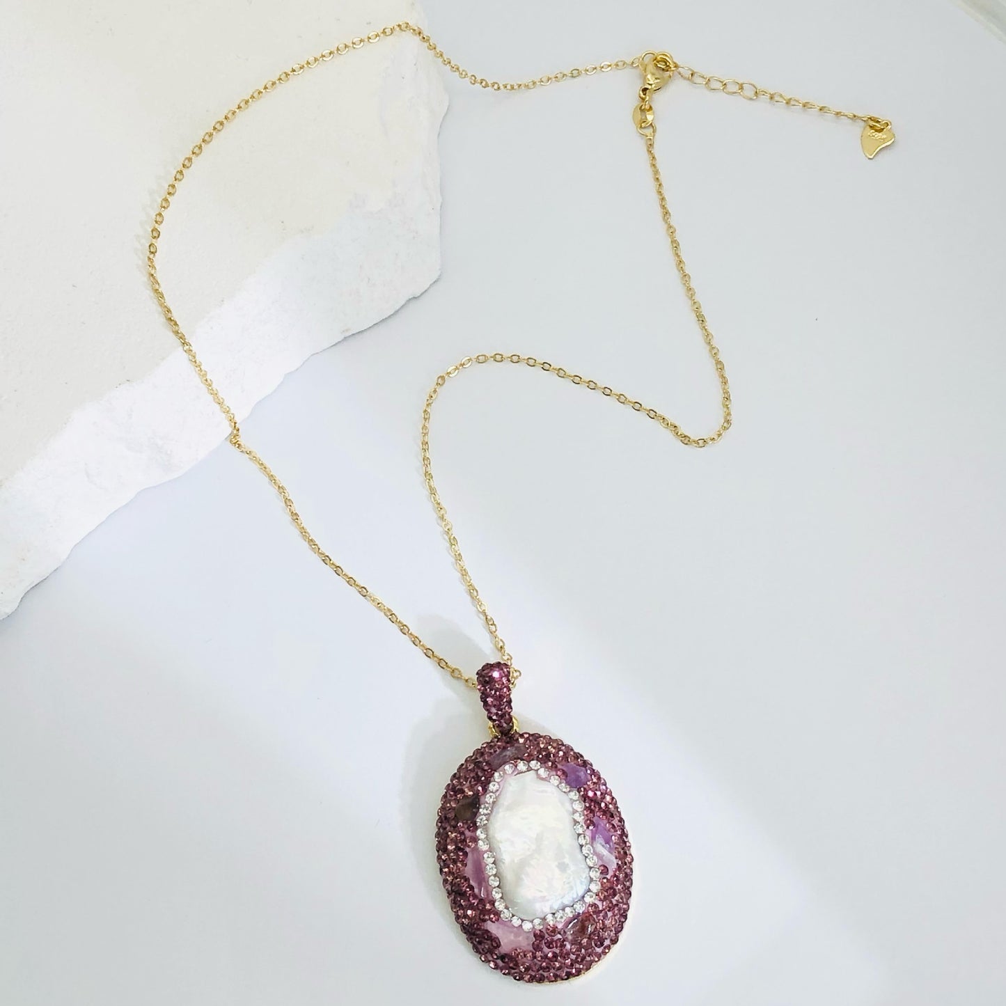 Natural Baroque Freshwater Pearl Jewelry Set - 2024 Trending Nine Purple Li Fire Color