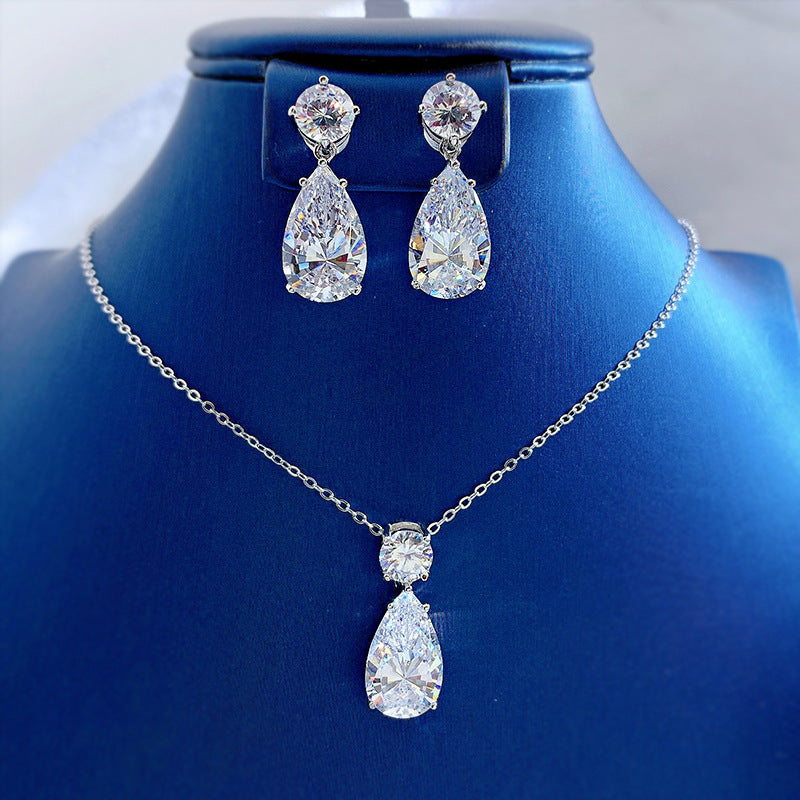 925 Sterling Silver Teardrop Pendant Necklace - Minimalist Luxury INS Style