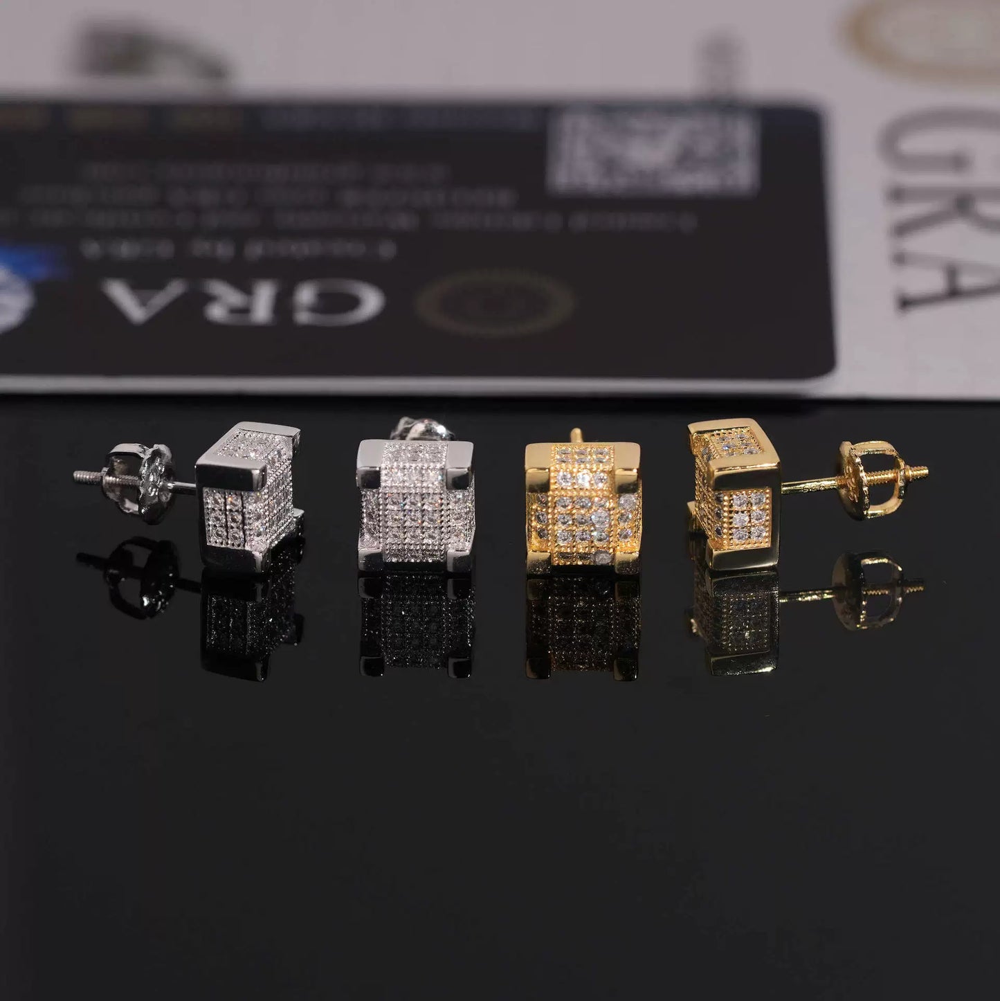 S925 Silver VVS Moissanite Earrings - Unisex Jewelry