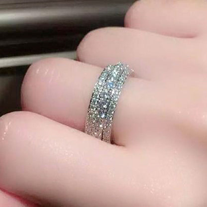 Luxury Pave Diamond Ring - Unisex Statement Design for Proposal & Engagement