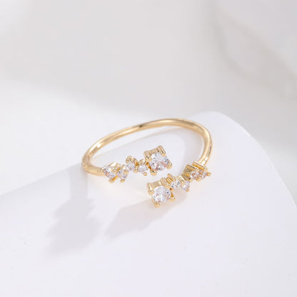 Luxury Zircon Pave Ring - Women's Minimalist Fashion Statement Jewelry