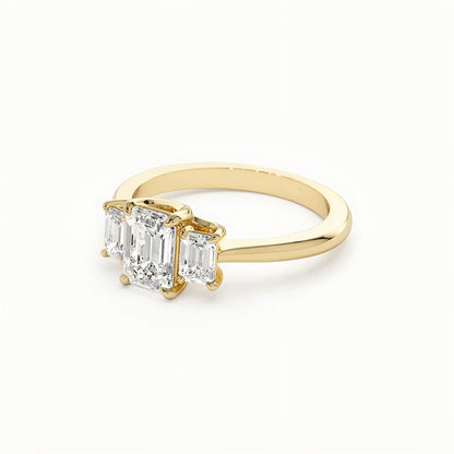 Ricady Jewel – Elegant Faceted Cubic Zirconia Promise Ring for Women, Minimalist Sparkle Engagement Band
