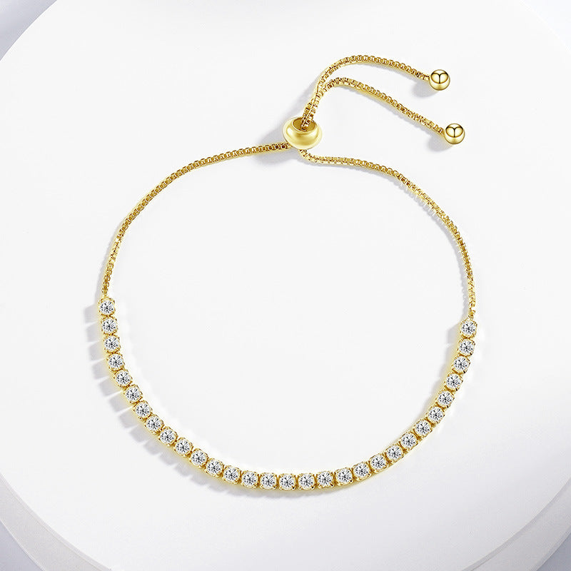 Geometric U-Bar Chain Bracelet in Sterling Silver for Women — Everyday Modern