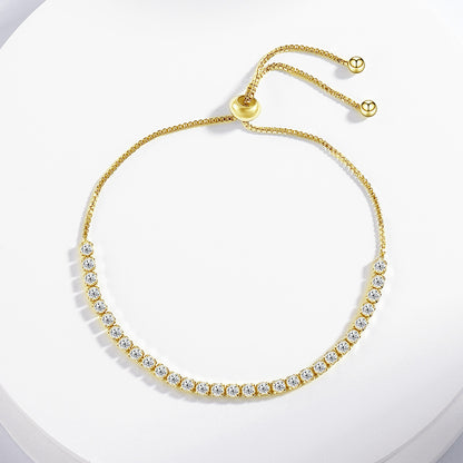 Geometric U-Bar Chain Bracelet in Sterling Silver for Women — Everyday Modern