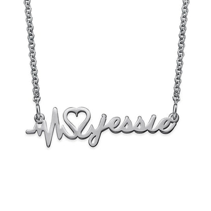 Personalizable XOXO Letter Pendant Necklace with Diamond Accents in 925 Sterling Silver