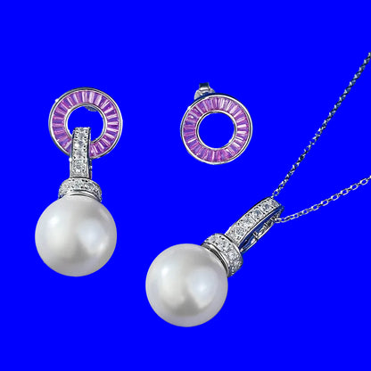 S925 Silver 14mm Shell Pearl Earrings for Women - Versatile Convertible Style