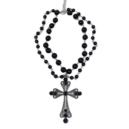 Acrylic Cross Choker Necklace - Bold Personality Style