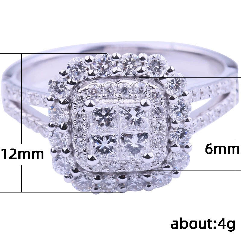 Ricady Jewel Women's Classic Micro-pavé Zircon Wedding Ring, Wish Bestseller Bridal Band