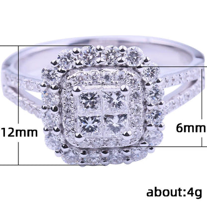 Ricady Jewel Women's Classic Micro-pavé Zircon Wedding Ring, Wish Bestseller Bridal Band