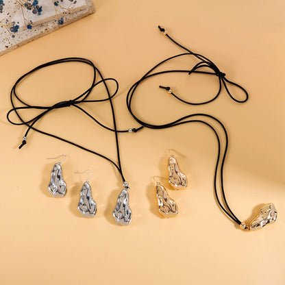 Oval Teardrop Pendant Necklace - Bold Personality Style