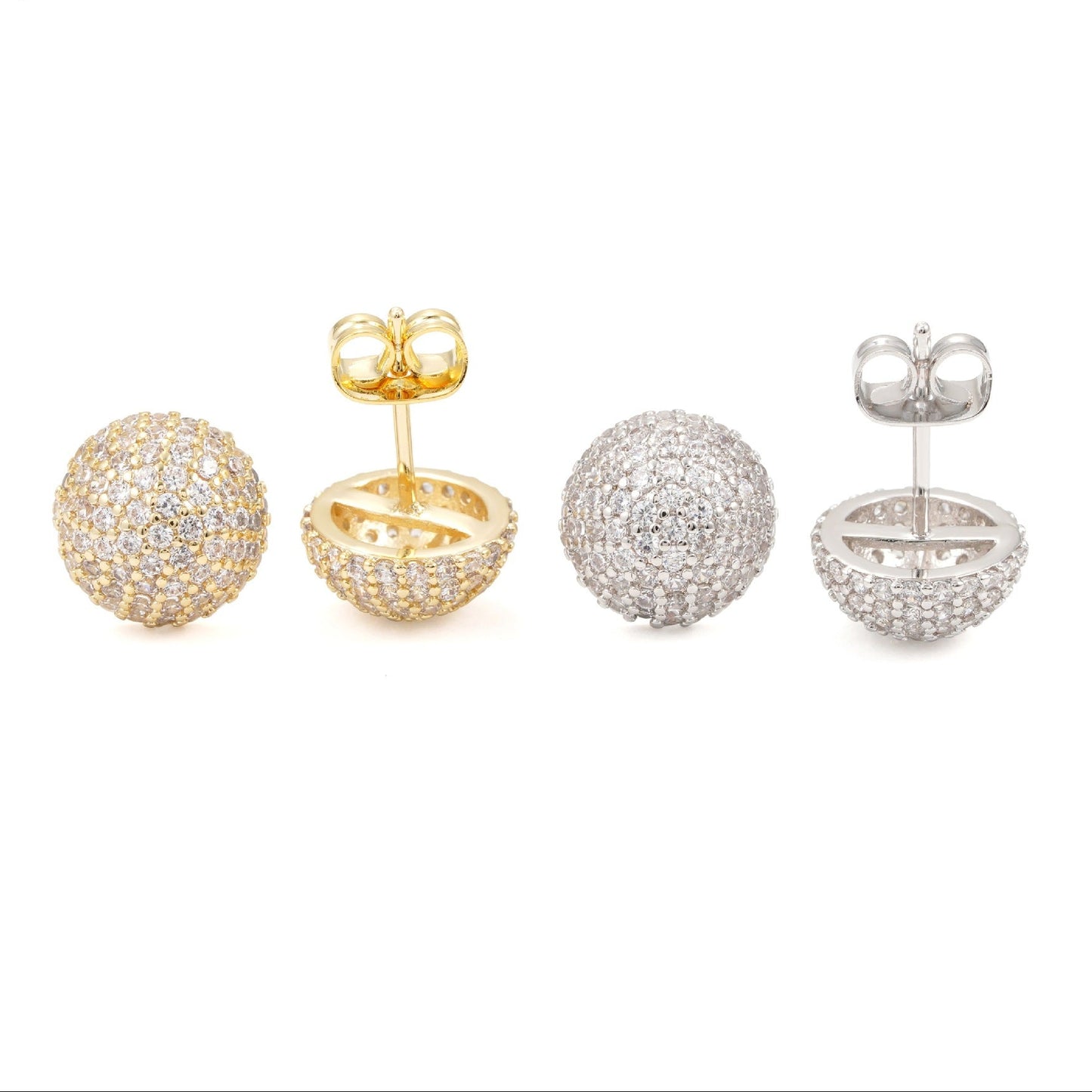 Ricady Jewel 10mm Mushroom-Shaped Earrings, 925 Silver VVS Moissanite Fashion Ornament