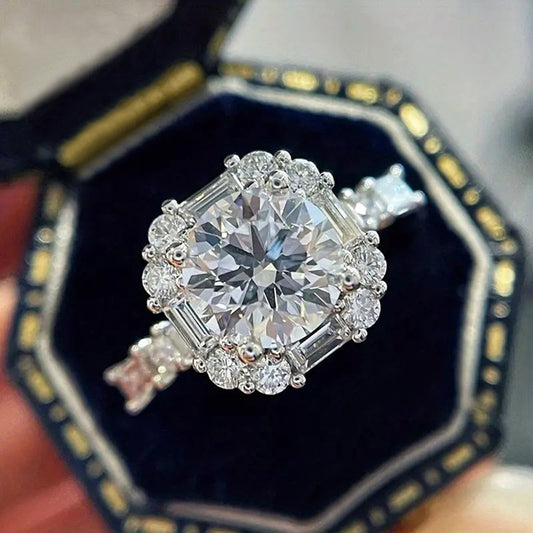 Ricady Jewel Dainty Pavé Zircon Ring - Fairycore Ins Style Luxury
