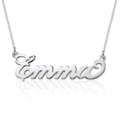 Personalizable XOXO Letter Pendant Necklace with Diamond Accents in 925 Sterling Silver