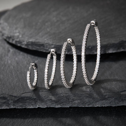 S925 Sterling Silver Moissanite Studs - Minimalist & Luxe Multiple Sizes Earrings