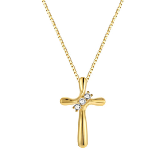 Punk & Elegant S925 Silver Wrapped Heart Cross Necklace - Unisex Choker